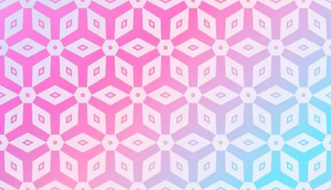 Modern Pattern With Curved Line. Geometric Elements. Blurred Gradient Backgro イラスト素材
