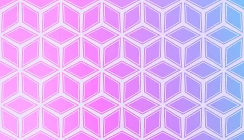 Modern Pattern With Curved Line. Geometric Elements. Blurred Gradient Backgro Stock Illustration