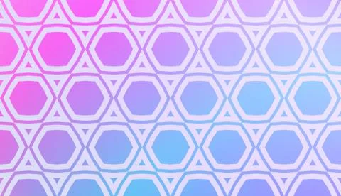 Modern Pattern With Curved Line. Geometric Elements. Blurred Gradient Backgro Illustrazione stock