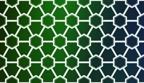 Modern Pattern With Curved Line. Geometric Elements. Blurred Gradient Backgro Stockillustratie