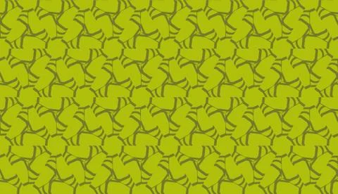 Modern pattern with curved line. Triangles, line, geometric elements. Vector  Stock Illustration