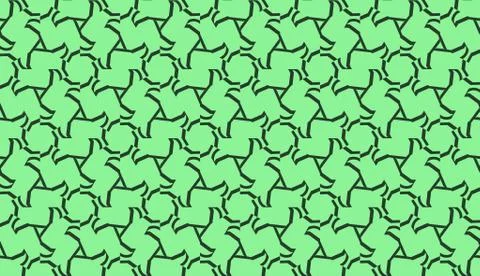 Modern pattern with curved line. Triangles, line, geometric elements. Vector  스톡 일러스트