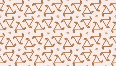 Modern pattern with curved line. Triangles, line, geometric elements. Vector  Illustrazione stock