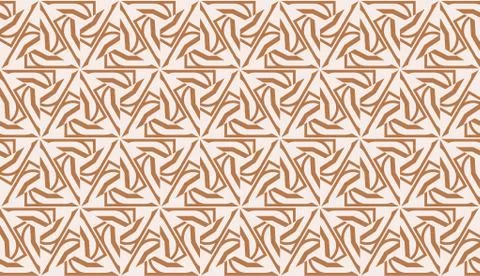 Modern pattern with curved line. Triangles, line, geometric elements. Vector  Illustrazione stock