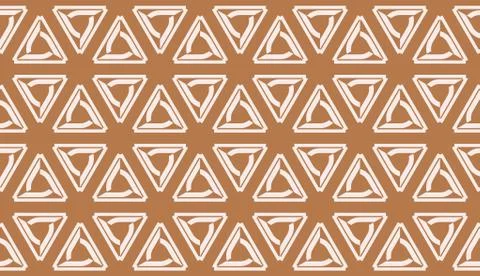Modern pattern with curved line. Triangles, line, geometric elements. Vector  Stock Illustration