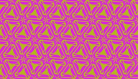 Modern pattern with curved line. Triangles, line, geometric elements. Vector  Stock Illustration