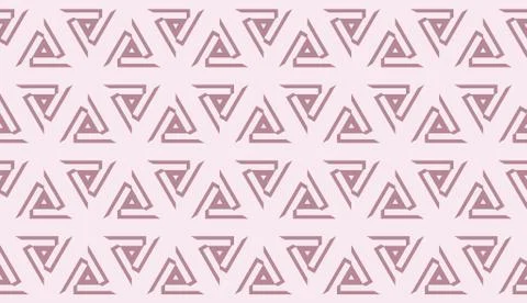 Modern pattern with curved line. Triangles, line, geometric elements. Vector  Stock Illustration