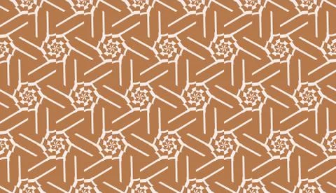 Modern pattern with curved line. Triangles, line, geometric elements. Vector  Illustrazione stock