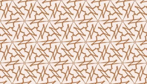 Modern pattern with curved line. Triangles, line, geometric elements. Vector  Stock Illustration
