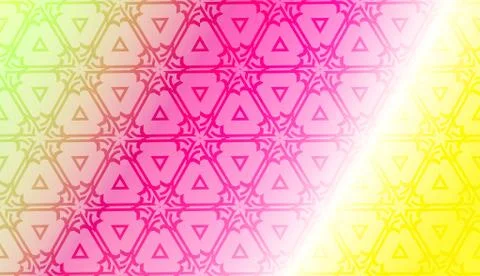 Modern pattern with curved line. Triangles, line, geometric elements. Vector  イラスト素材