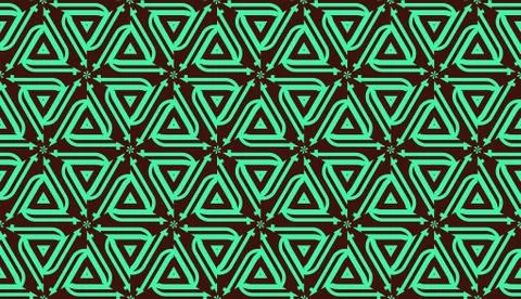 Modern pattern with curved line. Triangles, line, geometric elements. Vector  イラスト素材