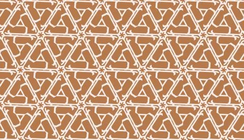 Modern pattern with curved line. Triangles, line, geometric elements. Vector  Stock Illustration