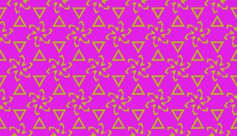 Modern pattern with curved line. Triangles, line, geometric elements. Vector  스톡 일러스트