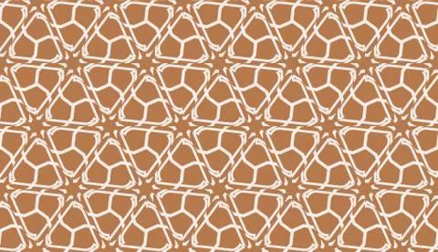 Modern pattern with curved line. Triangles, line, geometric elements. Vector  Stock Illustration