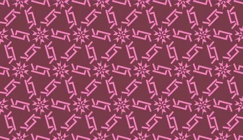 Modern pattern with curved line. Triangles, line, geometric elements. Vector  Illustrazione stock