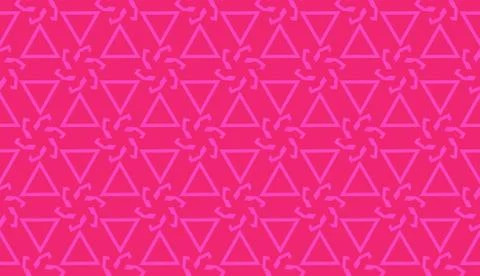 Modern pattern with curved line. Triangles, line, geometric elements. Vector  イラスト素材