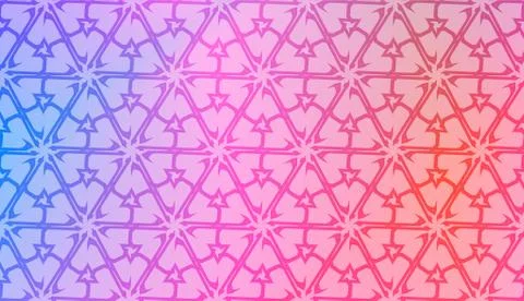 Modern pattern with curved line. Triangles, line, geometric elements. Vector  스톡 일러스트