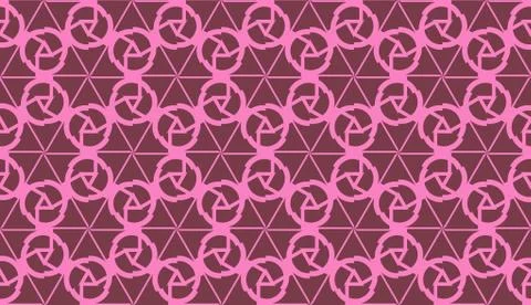 Modern pattern with curved line. Triangles, line, geometric elements. Vector  Stockillustratie