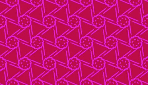 Modern pattern with curved line. Triangles, line, geometric elements. Vector  Illustrazione stock