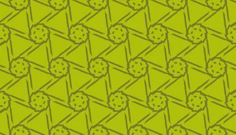 Modern pattern with curved line. Triangles, line, geometric elements. Vector  스톡 일러스트