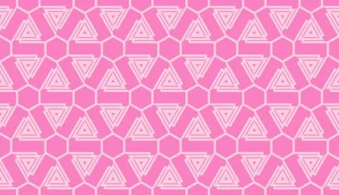 Modern pattern with curved line. Triangles, line, geometric elements. Vector  イラスト素材