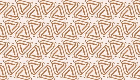 Modern pattern with curved line. Triangles, line, geometric elements. Vector  Stock Illustration