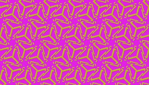 Modern pattern with curved line. Triangles, line, geometric elements. Vector  イラスト素材