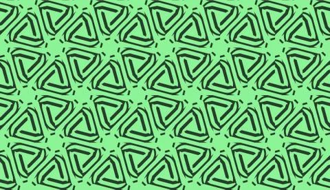 Modern pattern with curved line. Triangles, line, geometric elements. Vector  イラスト素材