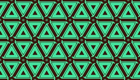 Modern pattern with curved line. Triangles, line, geometric elements. Vector  イラスト素材