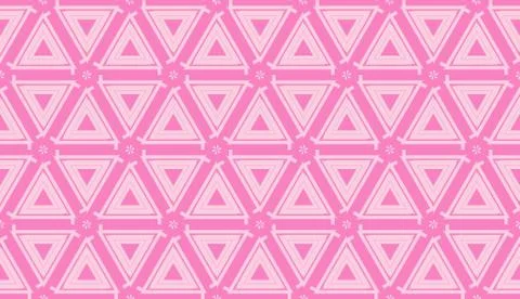 Modern pattern with curved line. Triangles, line, geometric elements. Vector  스톡 일러스트