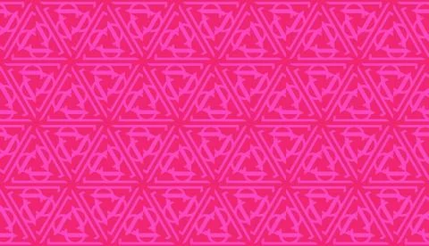 Modern pattern with curved line. Triangles, line, geometric elements. Vector  イラスト素材