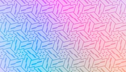 Modern pattern with curved line. Triangles, line, geometric elements. Vector  Illustrazione stock