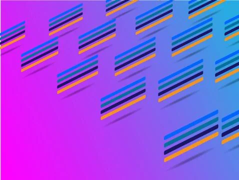 Modern pattern for digital wallpaper design. Decorative color art. Isometric  Stock Illustration