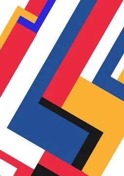 Modern pattern. Mosaic of shapes and color . 스톡 일러스트