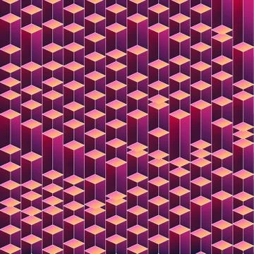 Modern pattern of multi colored rectangles. 3d rendering digital illustration Stockillustratie