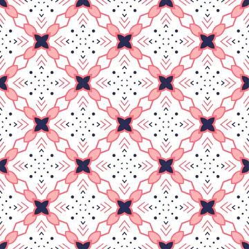 Modern pattern ornament. Abstract shape seamless design ready for print Stock Illustration