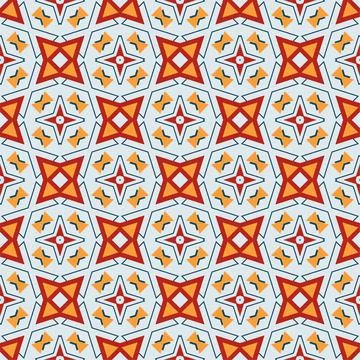 Modern pattern ornament. Abstract shape seamless design ready for print Stock Illustration