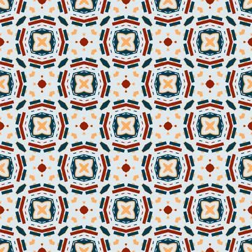 Modern pattern ornament. Abstract shape seamless design ready for print Stock Illustration