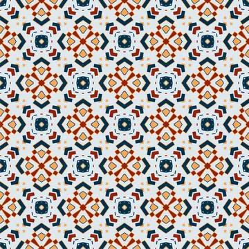 Modern pattern ornament. Abstract shape seamless design ready for print Stock Illustration