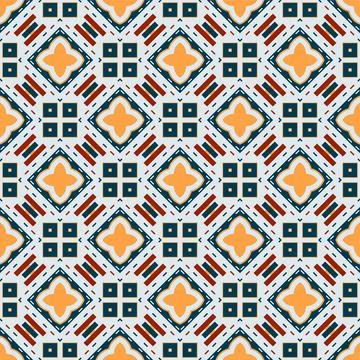 Modern pattern ornament. Abstract shape seamless design ready for print Stock Illustration