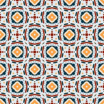 Modern pattern ornament. Abstract shape seamless design ready for print Stock Illustration
