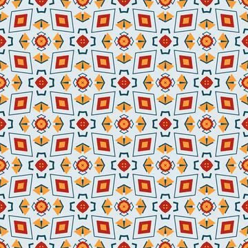 Modern pattern ornament. Abstract shape seamless design ready for print Stock Illustration