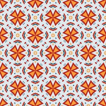 Modern pattern ornament. Abstract shape seamless design ready for print Stock Illustration
