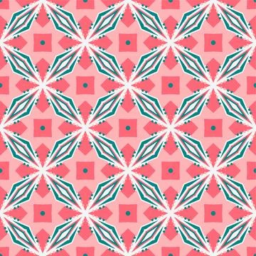 Modern pattern ornament. Abstract shape seamless design ready for print Stock Illustration