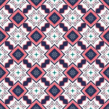 Modern pattern ornament. Abstract shape seamless design ready for print Stock Illustration
