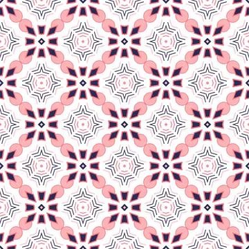 Modern pattern ornament. Abstract shape seamless design ready for print Stock Illustration