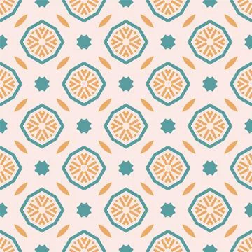 Modern pattern ornament. Abstract shape seamless design ready for print Stock Illustration