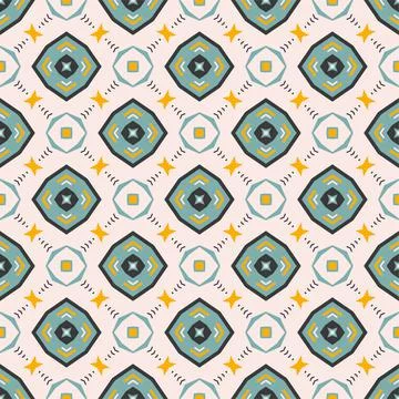 Modern pattern ornament. Abstract shape seamless design ready for print Stock Illustration