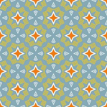 Modern pattern ornament. Abstract shape seamless design ready for print Stock Illustration