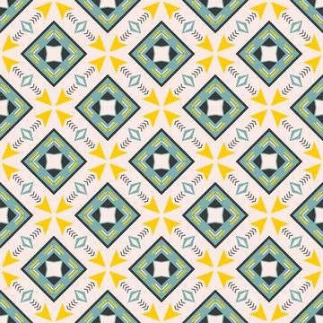 Modern pattern ornament. Abstract shape seamless design ready for print Stock Illustration